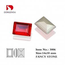 DZ 3006 14*10mm rectangle shape crystal fancy stone DZ 3006 14*10mm rectangle shape crystal fancy stone